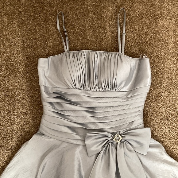 Unknown source vintage Y2K silver/grey mini party dress - Picture 4 of 14